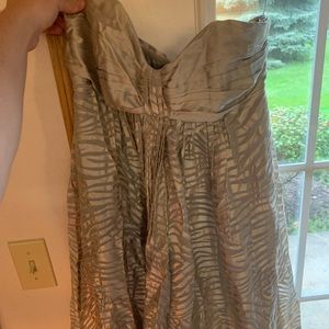 Express dress! Never worn. Tags attached. Gold/silver tones.